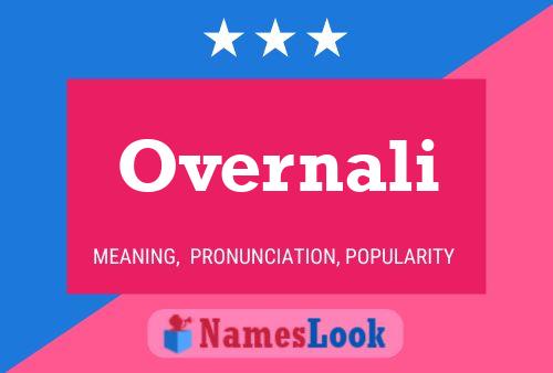 Overnali Name Poster