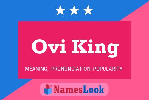 Ovi King Name Poster