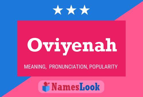 Oviyenah Name Poster