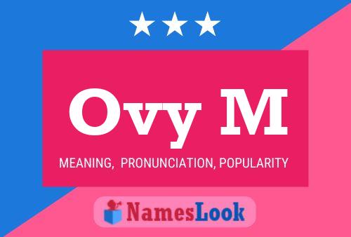 Ovy M Name Poster