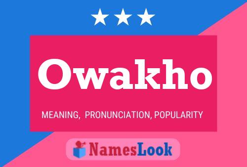 Owakho Name Poster