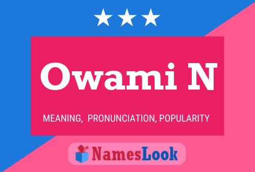 Owami N Name Poster