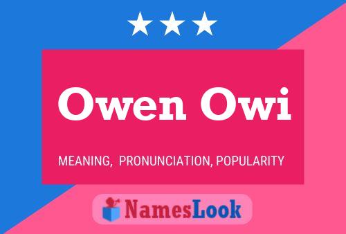 Owen Owi Name Poster