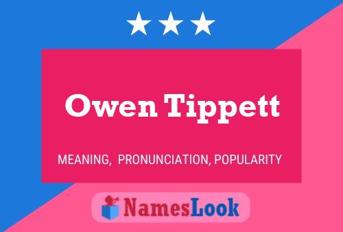 Owen Tippett Name Poster