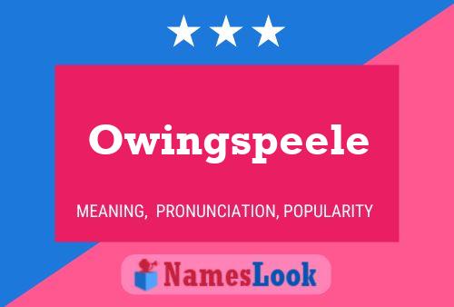 Owingspeele Name Poster