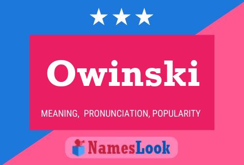 Owinski Name Poster