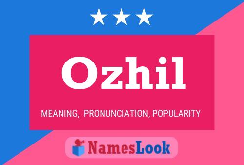 Ozhil Name Poster