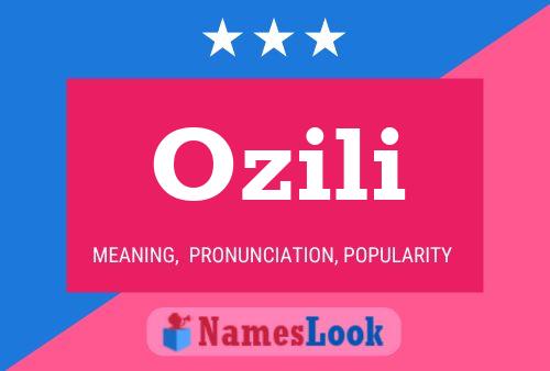 Ozili Name Poster