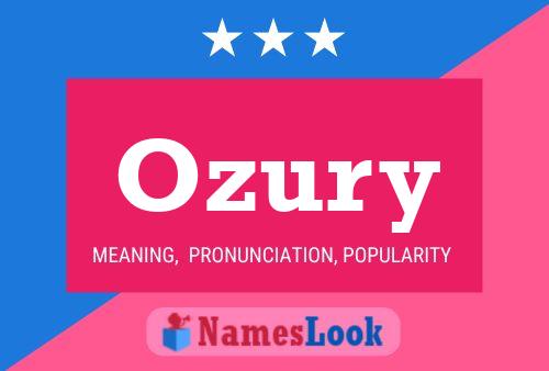 Ozury Name Poster