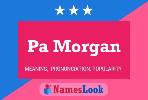 Pa Morgan Name Poster