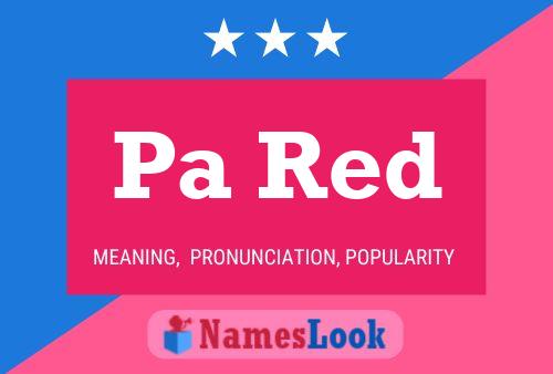 Pa Red Name Poster