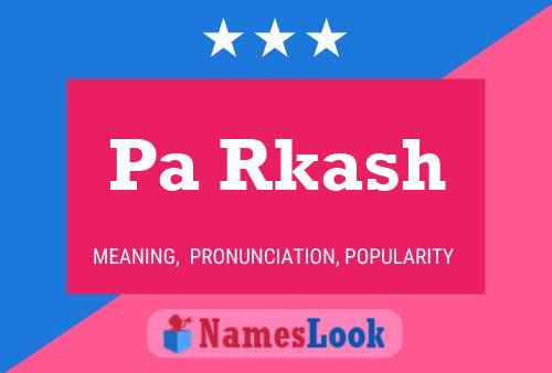 Pa Rkash Name Poster