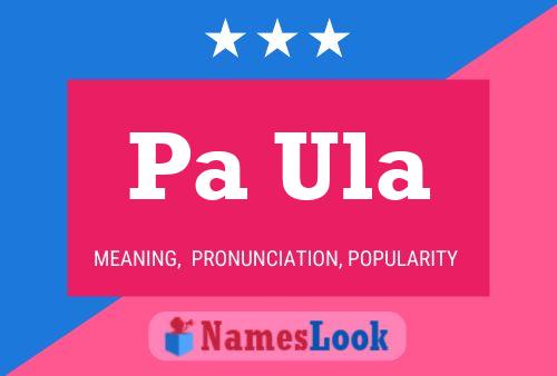 Pa Ula Name Poster