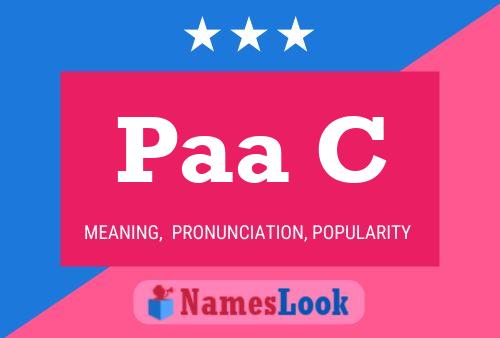 Paa C Name Poster