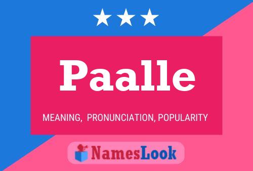 Paalle Name Poster