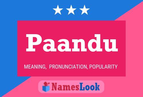 Paandu Name Poster