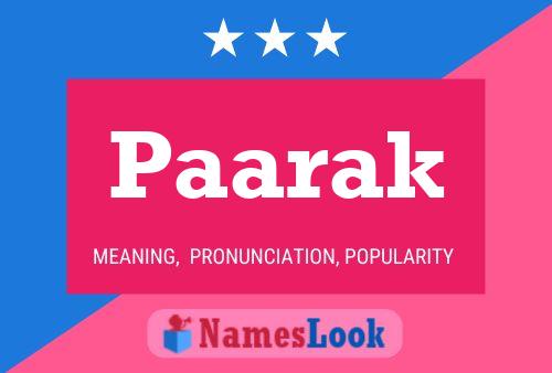 Paarak Name Poster