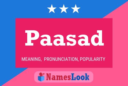 Paasad Name Poster