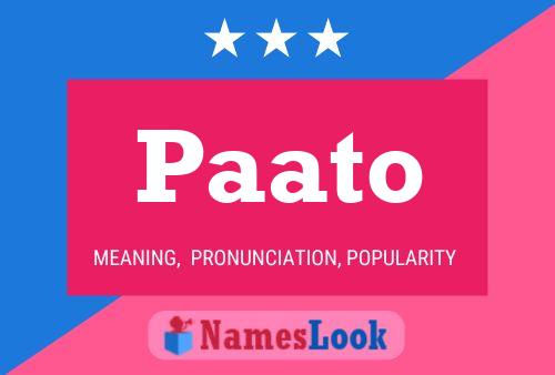 Paato Name Poster