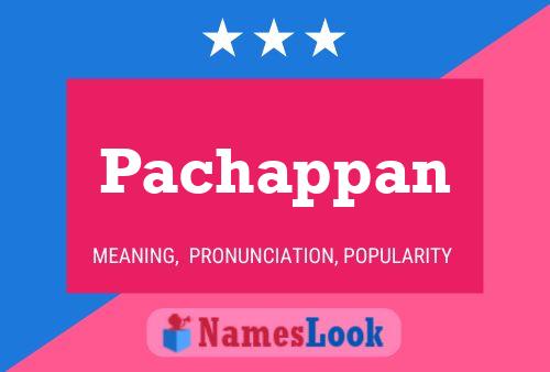 Pachappan Name Poster