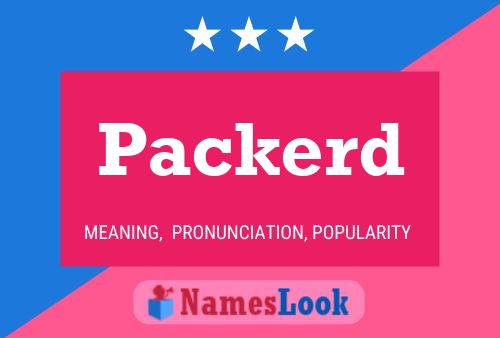 Packerd Name Poster