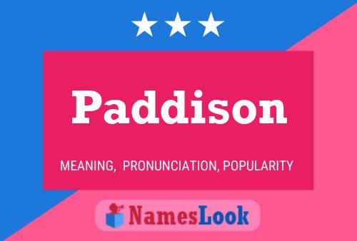 Paddison Name Poster