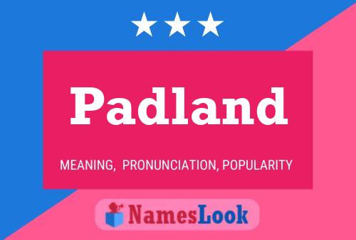 Padland Name Poster