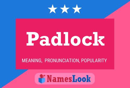 Padlock Name Poster