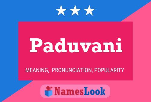 Paduvani Name Poster