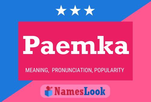 Paemka Name Poster