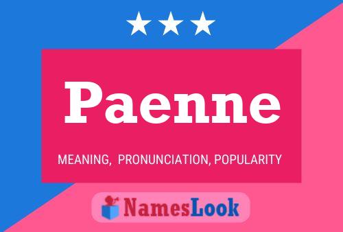 Paenne Name Poster