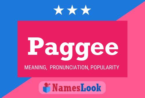 Paggee Name Poster