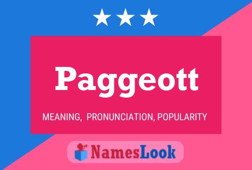 Paggeott Name Poster