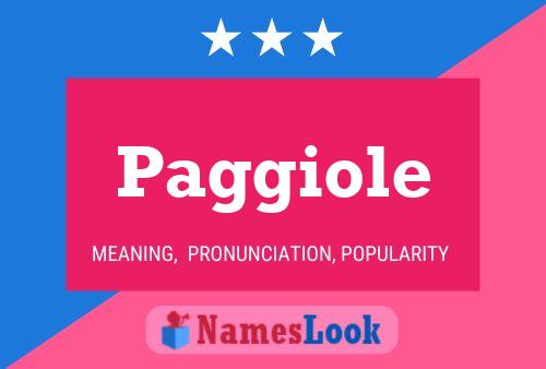 Paggiole Name Poster