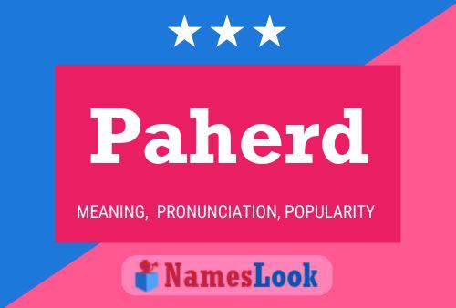 Paherd Name Poster