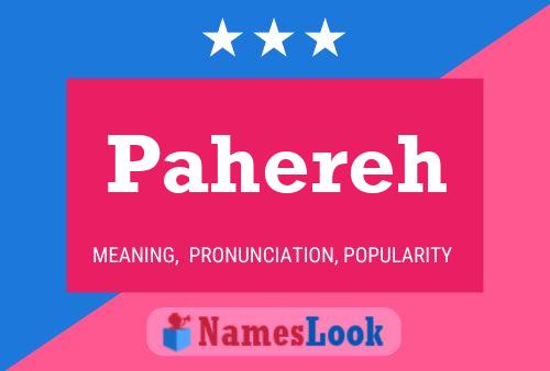 Pahereh Name Poster