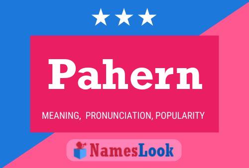 Pahern Name Poster