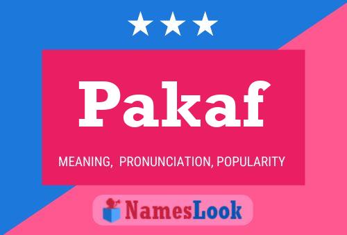 Pakaf Name Poster