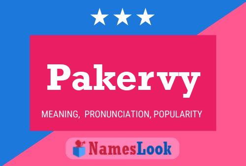 Pakervy Name Poster