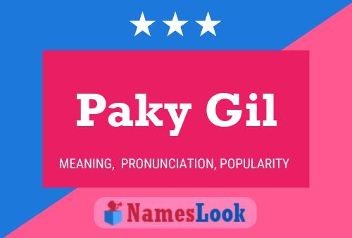 Paky Gil Name Poster