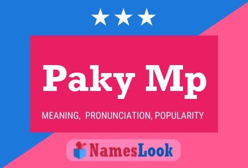 Paky Mp Name Poster