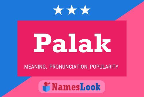 Palak Name Poster