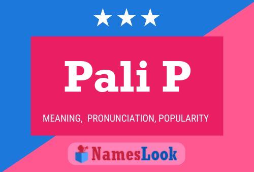 Pali P Name Poster