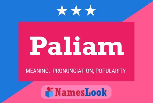 Paliam Name Poster