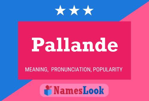 Pallande Name Poster