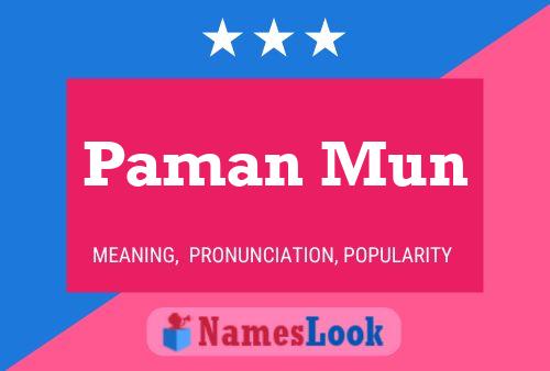 Paman Mun Name Poster