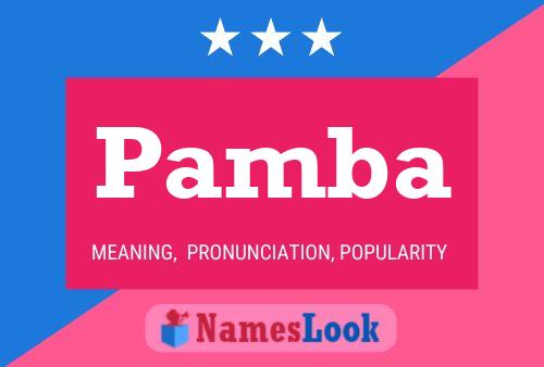 Pamba Name Poster