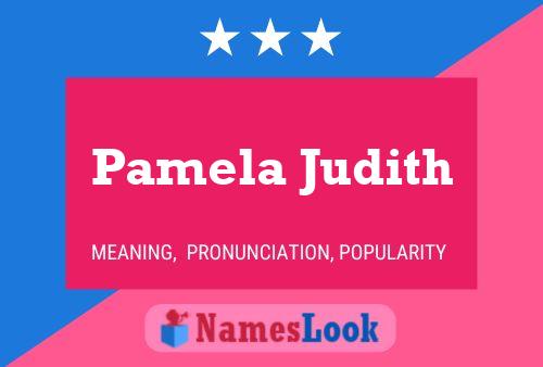 Pamela Judith Name Poster