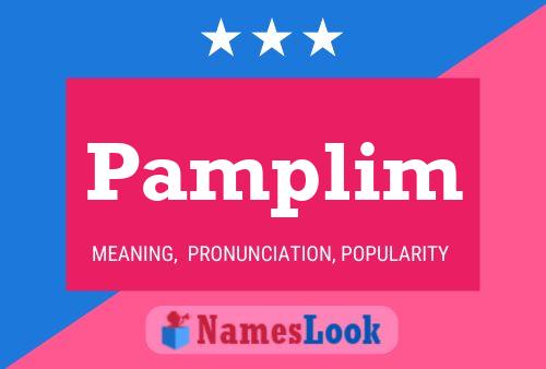 Pamplim Name Poster