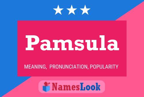 Pamsula Name Poster